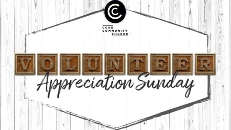 Volunteer Appreciation Sunday